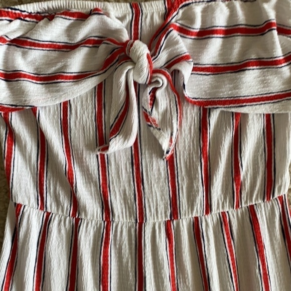 Love Tree Strapless Striped Jumpsuit, Sz Medium - Picture 7 of 9